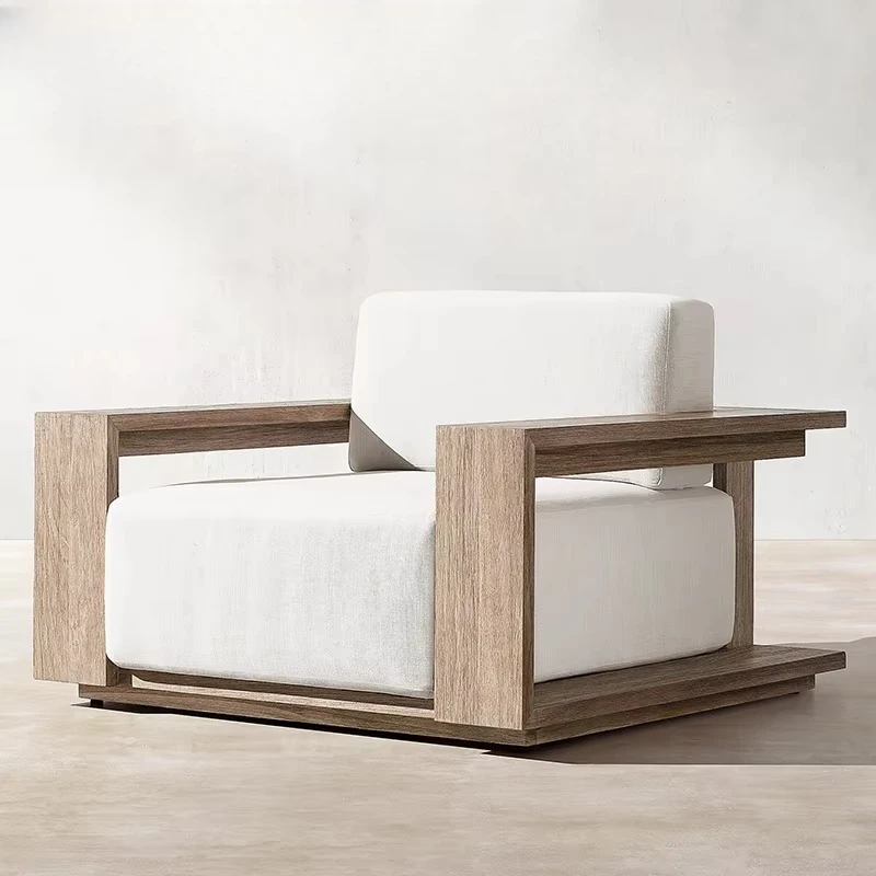 Even Under-water Premium Sustainable Teak Wood Sofa Luxury Modern Quality Guarantee Outdoor Furniture