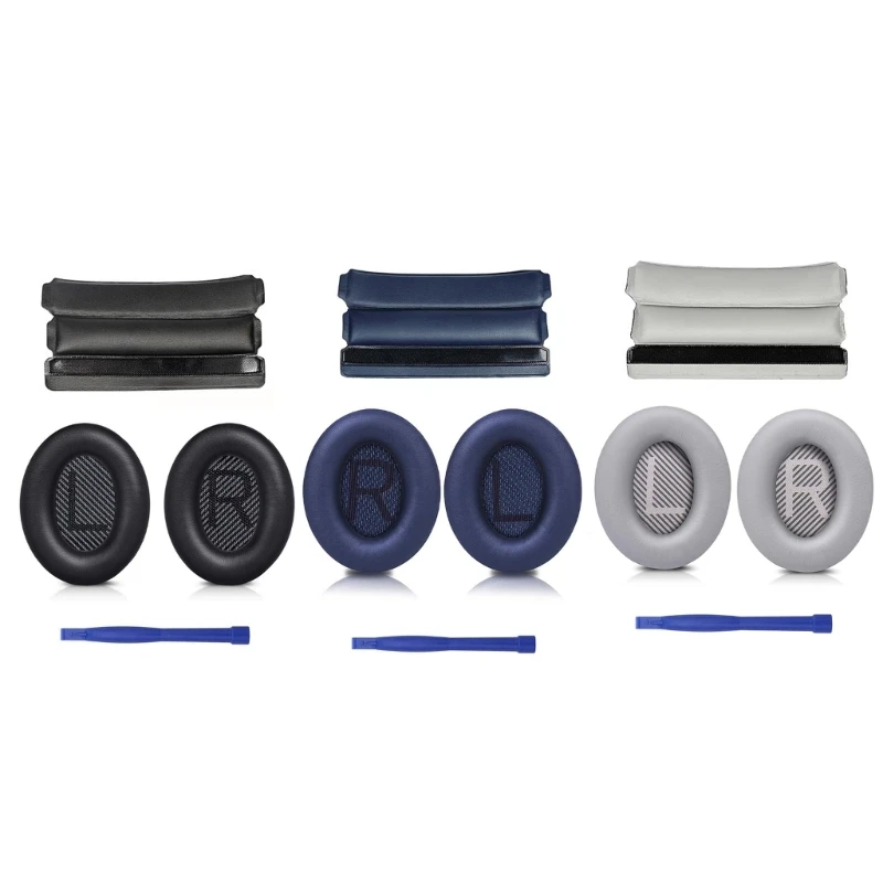 

Soft Earpads Ear Pads for QC35/QC35ii Earphone Memory Foam Earcups Easily Replaced Headband Ear Cushions Sleeves