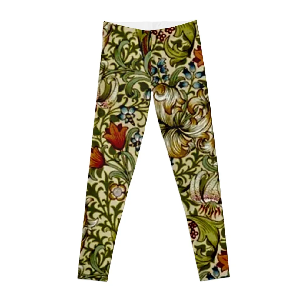 

William Morris Golden Lily Leggings for girls active wear Womens Leggings