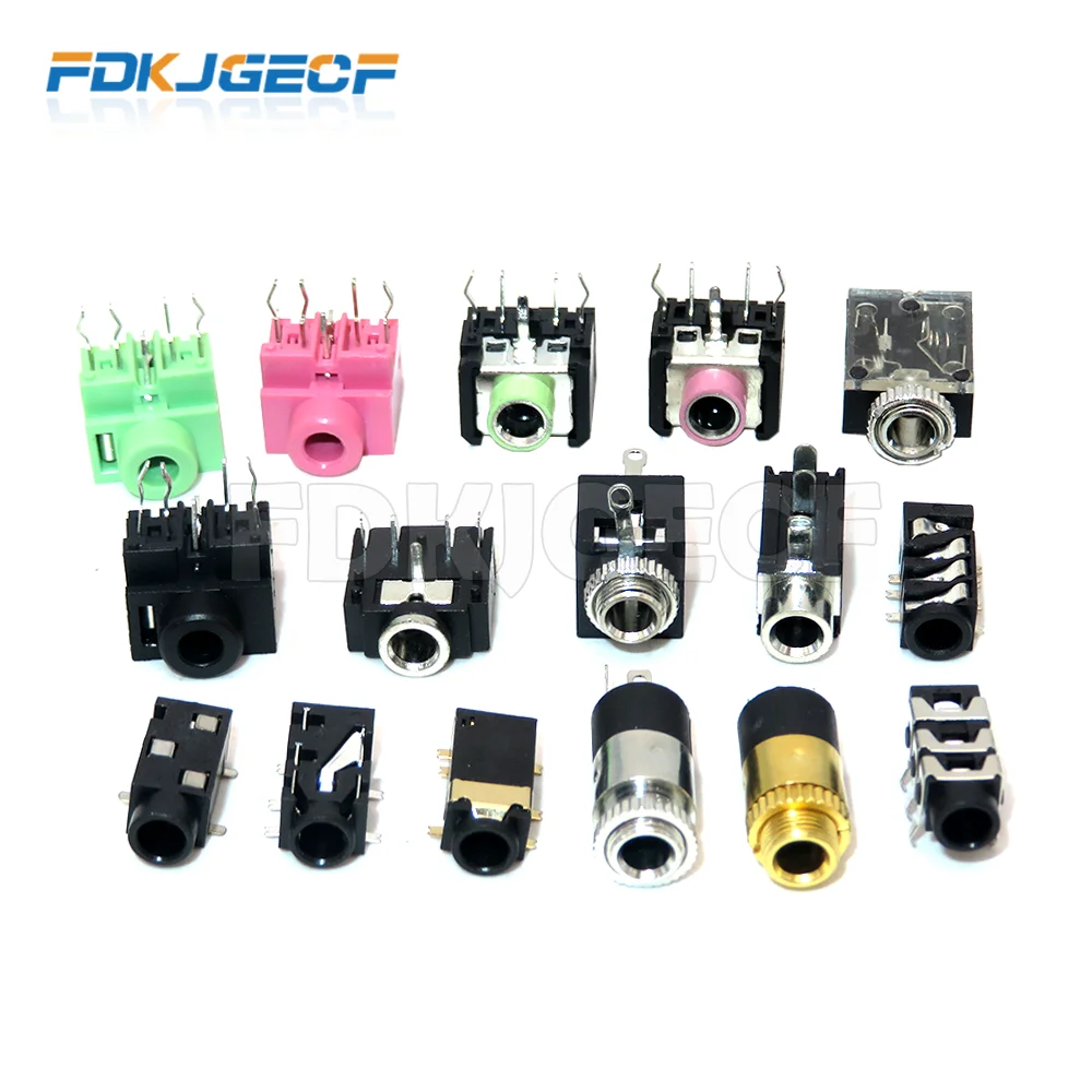 PJ-313 PJ-392 PJ-327F PJ320B PJ301M 3F07 PJ-342 PJ-324M PJ-317 PJ-316 PJ-306 PJ-393 Female Socket Jack 3.5mm Audio Connector