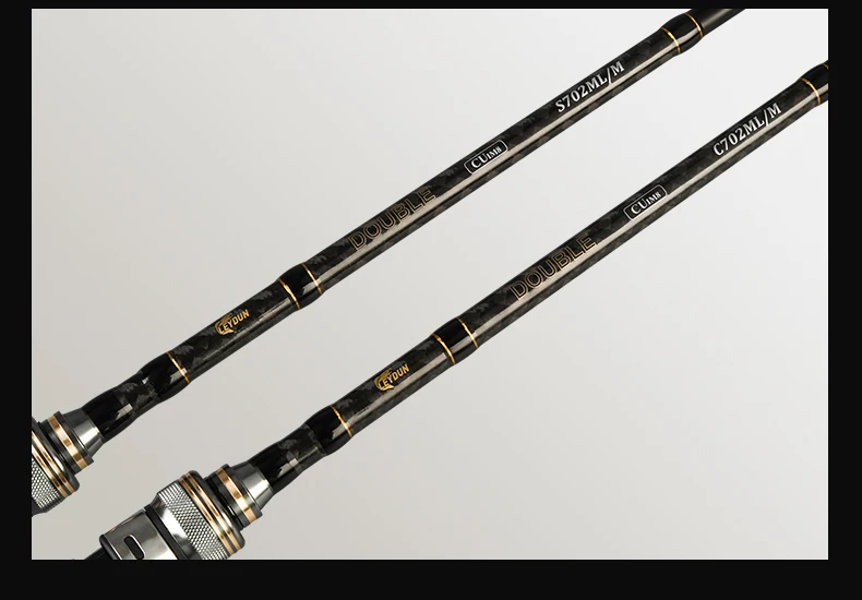 LEYDUN Ultraleichte Angelrute 1,8m 2,1m Zwei Spitzen Schnelle Aktion Spinning Jigging Rute UL L M ML Carbon Casting Reise-Feeder-Ruten – Detail 10