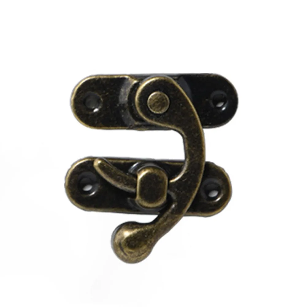 Secure Locking Mechanism Retro Tin Box Lock Lock New Chinese Style Antique Iron Box Black Box Multi Functional Applications