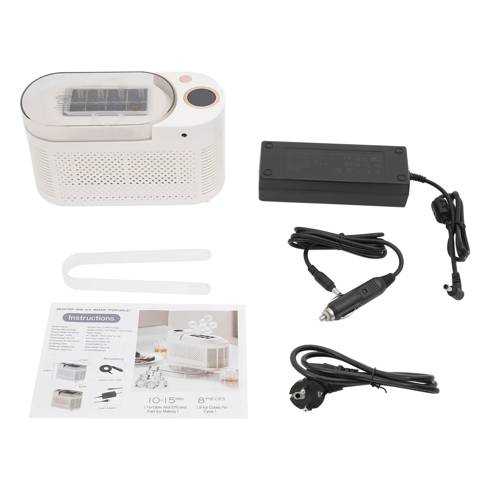 12V Auto-Eiswürfelbereiter 120W Mini-Eiswürfelmaschine für Zuhause/Auto/Reisen – Detail 11