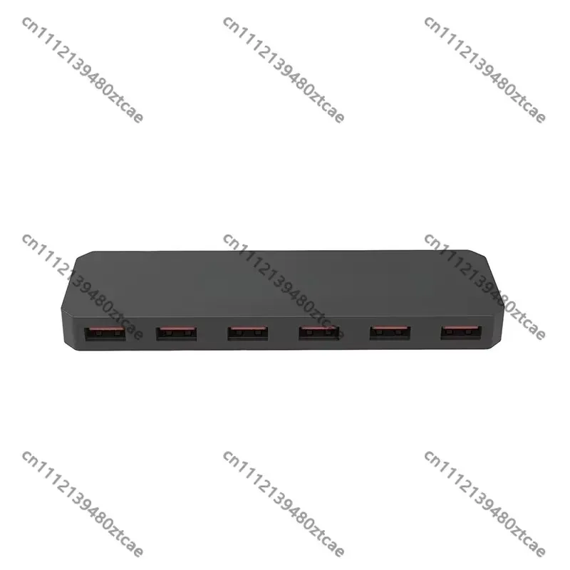 6‑Port USB 2.0 Powered Hub Independent Power Supply for Multi Flight Simulation Peripherals