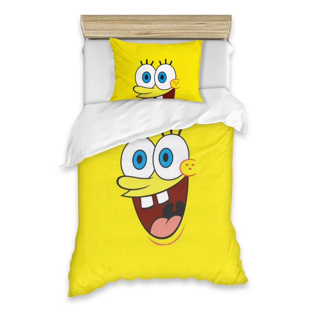 SpongeBob SquarePants Bed Sheets Set Comforter Quilt Cover Duvets Single Bedding