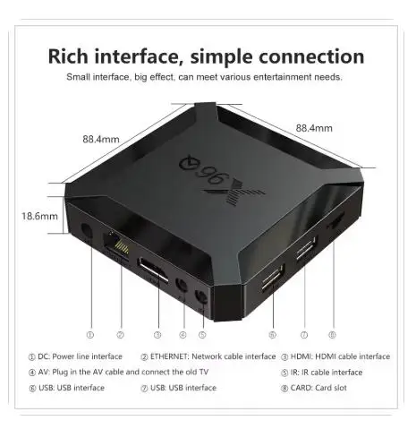 [Genuine]X96Q Android TV Box Super Mini version 2GB+16GB 4K HD wifi 2.4G ETV App Global Market media player parallel TXsuper Box