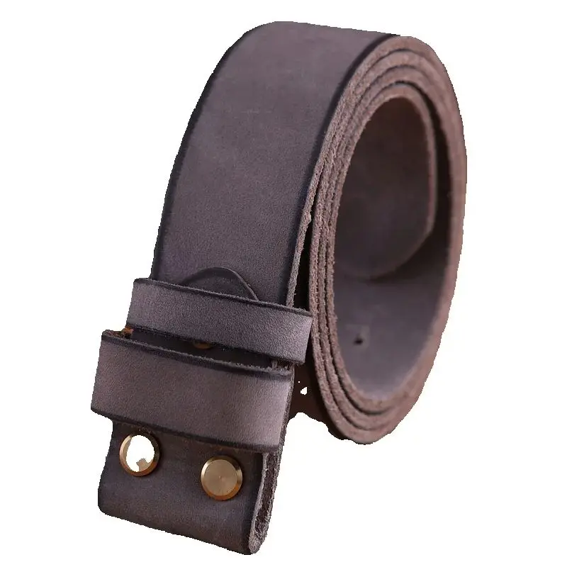 حزام جلد بدون إبزيم ناعم ذهبي للرجال أحزمة رعاة البقر الفاخرة الجمل البني مباراة العلامة التجارية الشهيرة مشبك 3.8 سنتيمتر جودة عالية