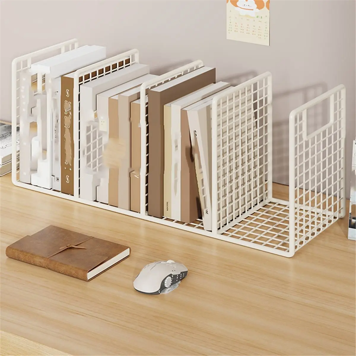 

Modern Simplicity Iron Book Stand for Students with Layered Bookshelf