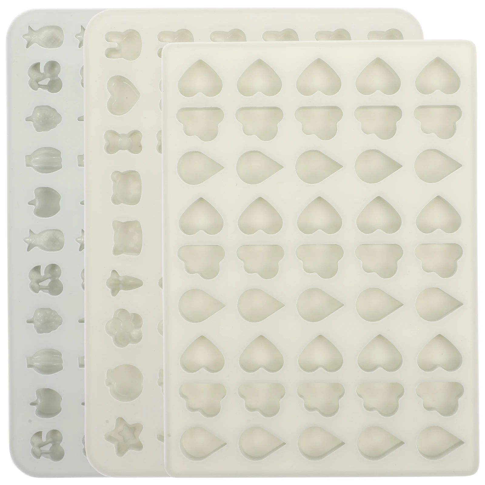 

3 Pcs Fruit Animal Silicone Mold Jelly Chocolate Mould Dessert Baby Shower Favors Candy Molds Silica Gel