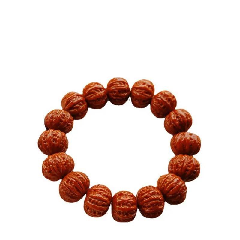 

Fine Carved Coarse Band Monkey Head Jingbaleng Wild Small Walnut Beads Bracelet