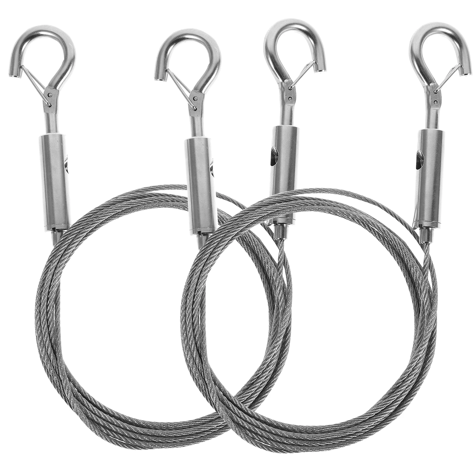 

2Pcs Lamp Hanging Rope Heavy Duty Picture Frame Wire Stainless Steel Mirrors Hooks Wall Hardware Kit Photos