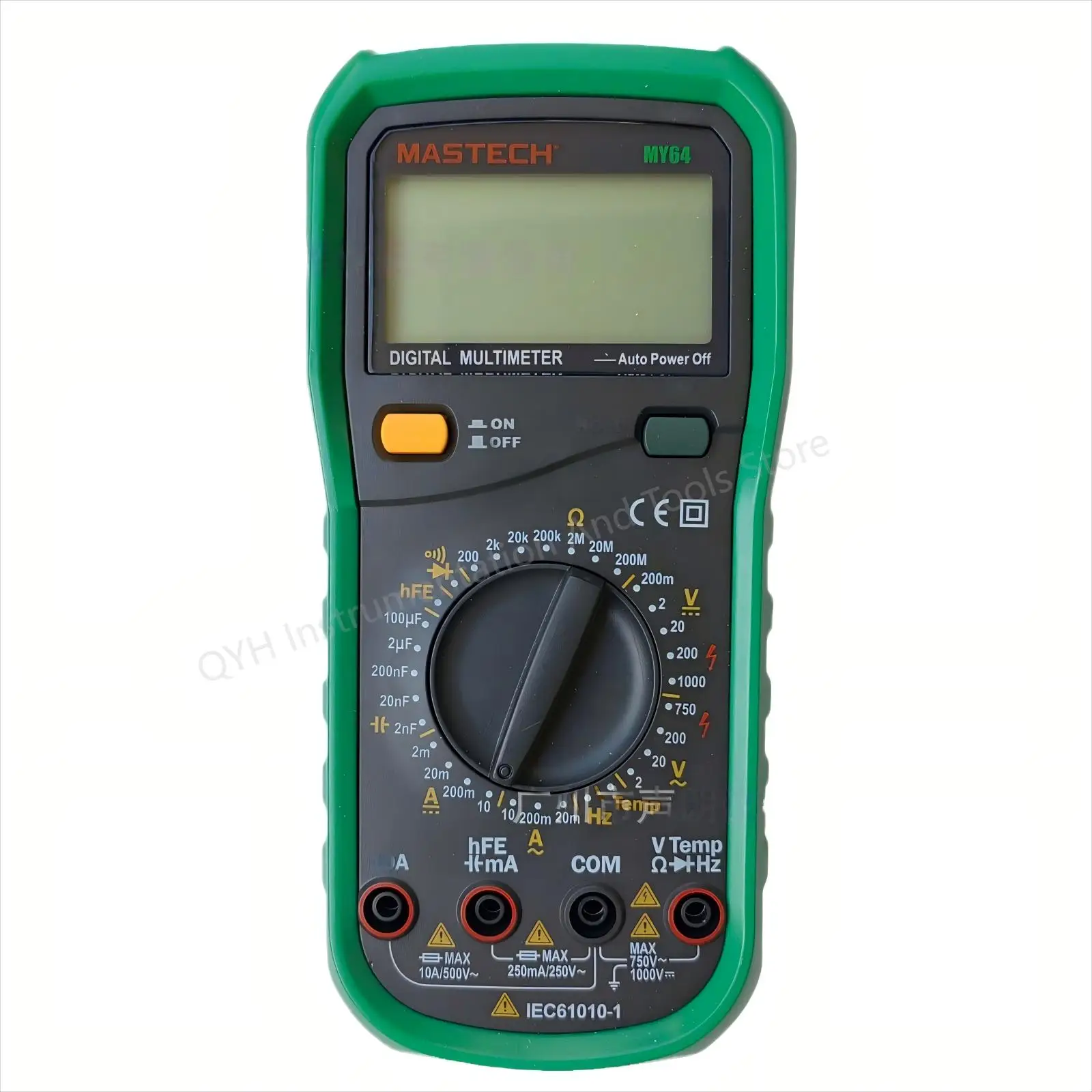 MASTECH MY64 مقياس رقمي متعدد الوظائف DMM تردد السعة جهاز قياس درجة الحرارة ث/HFE اختبار شاشة ديجيتال متر