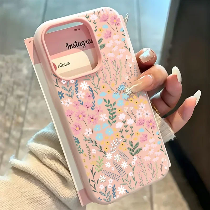 Delicate High-bamboo Floral Pattern Case For Samsung Galaxy S26 Ultra S25 FE S24 S23 Ultra FE Plus S26+ 5G 2IN 1 PC Cover