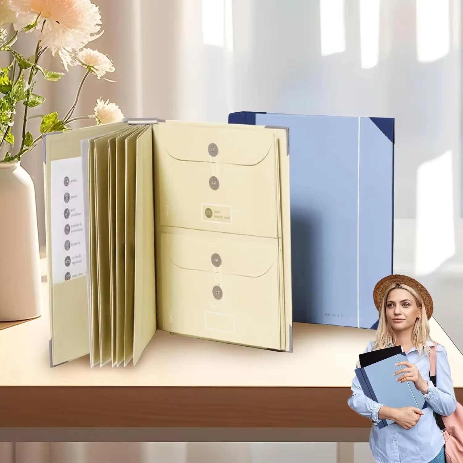 In Case I Go Missing Binder Pocket Folder Organ Bag Loss Prevention Binder Important Documents File Organiser Folio Folder