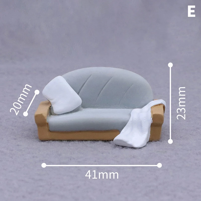 Meubles miniatures pour maison de poupées, canapé, chaise, chaise de bureau, bricolage, micro paysage, beurre, accessoires de décoration, 1 pièce  26