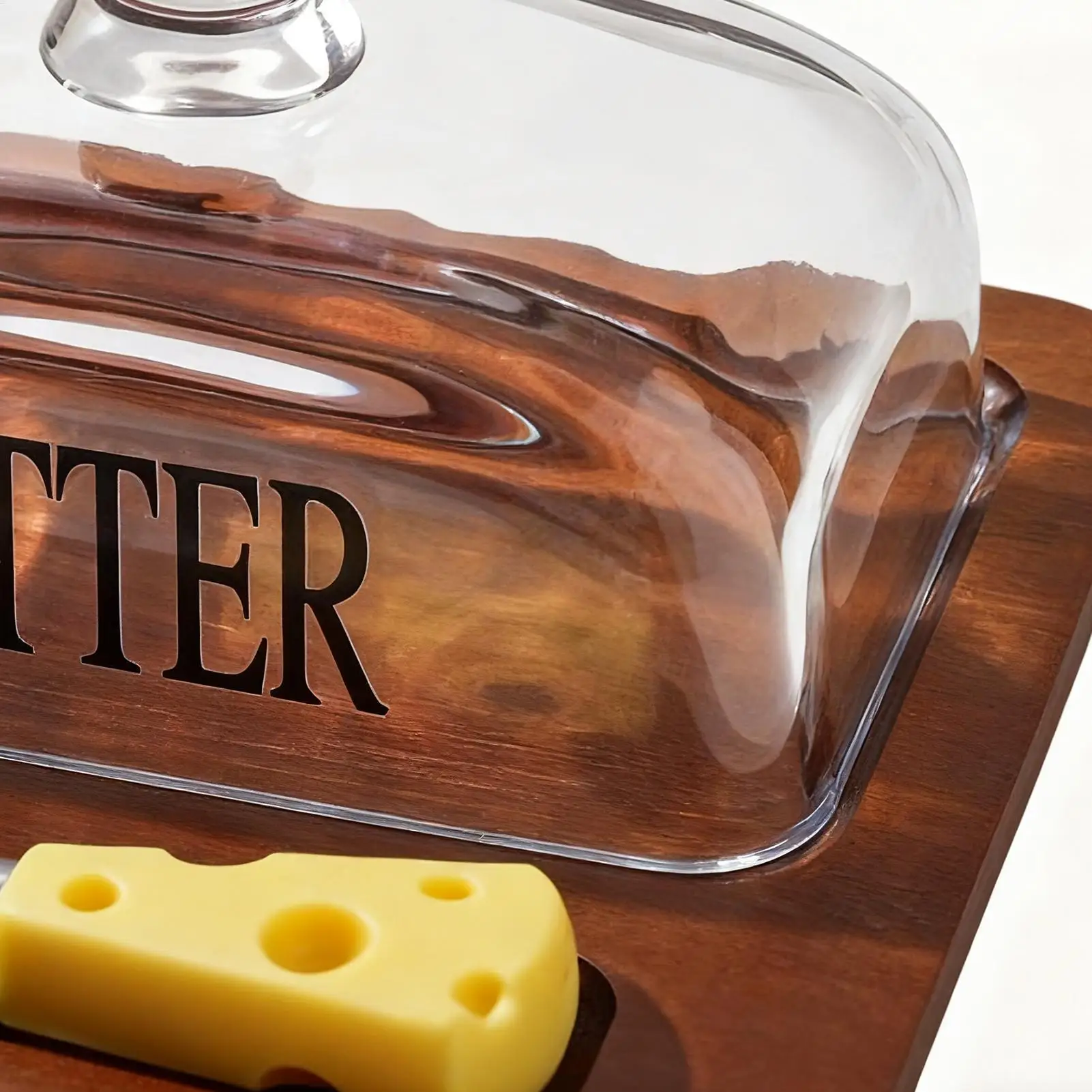 

Butter Box Glass Storage Tray With Lid Butter Holder Container With Cutter For Home Kitchen Dining Table Breakfast Outdoor