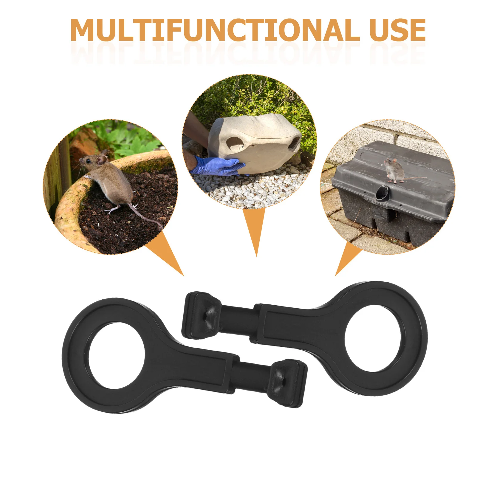 

5Pcs Mouse Station Replacement Key Plastic Unlock Tool Secure Access Bait Box Key for Warehouses Restaurants