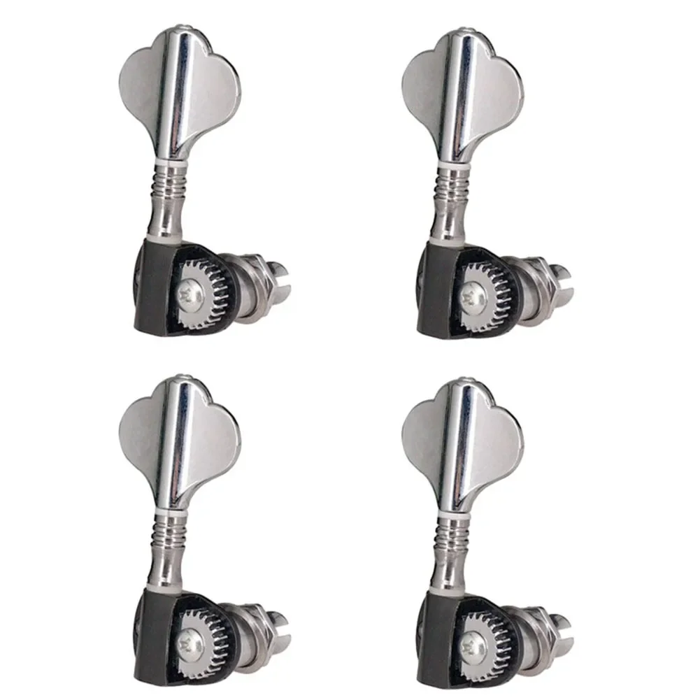 Reliable Replacement Tuning Pegs 4PCS Zinc Alloy Machine Heads For Right Handed For Bass Guitars With Ferrules