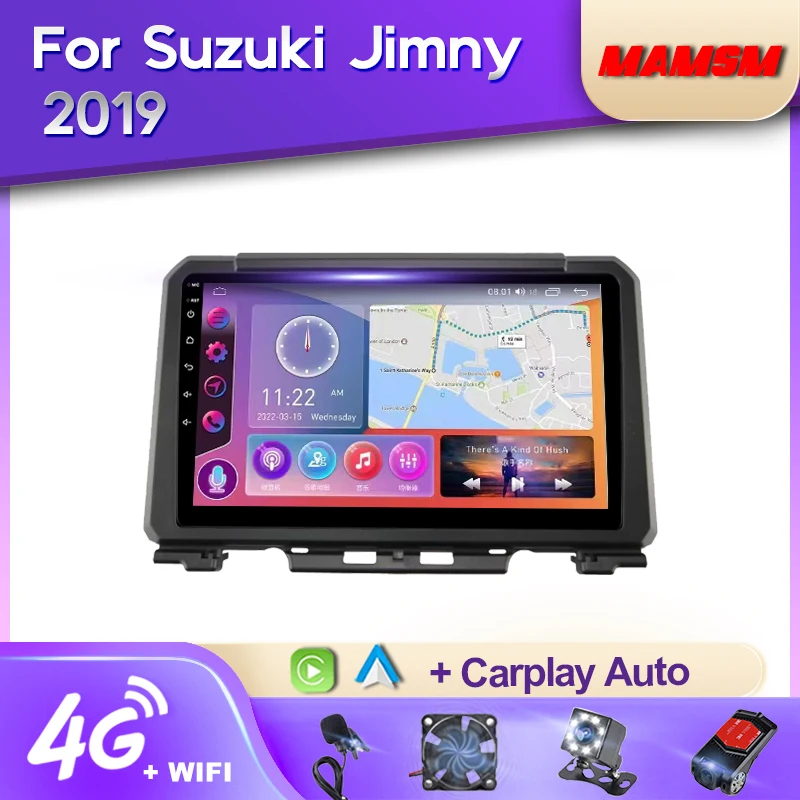 

MAMSM Android 12 2K Car Radio For Suzuki Jimny 2019 Multimedia Video Player Navigation Stereo 4G GPS Carplay Autoradio