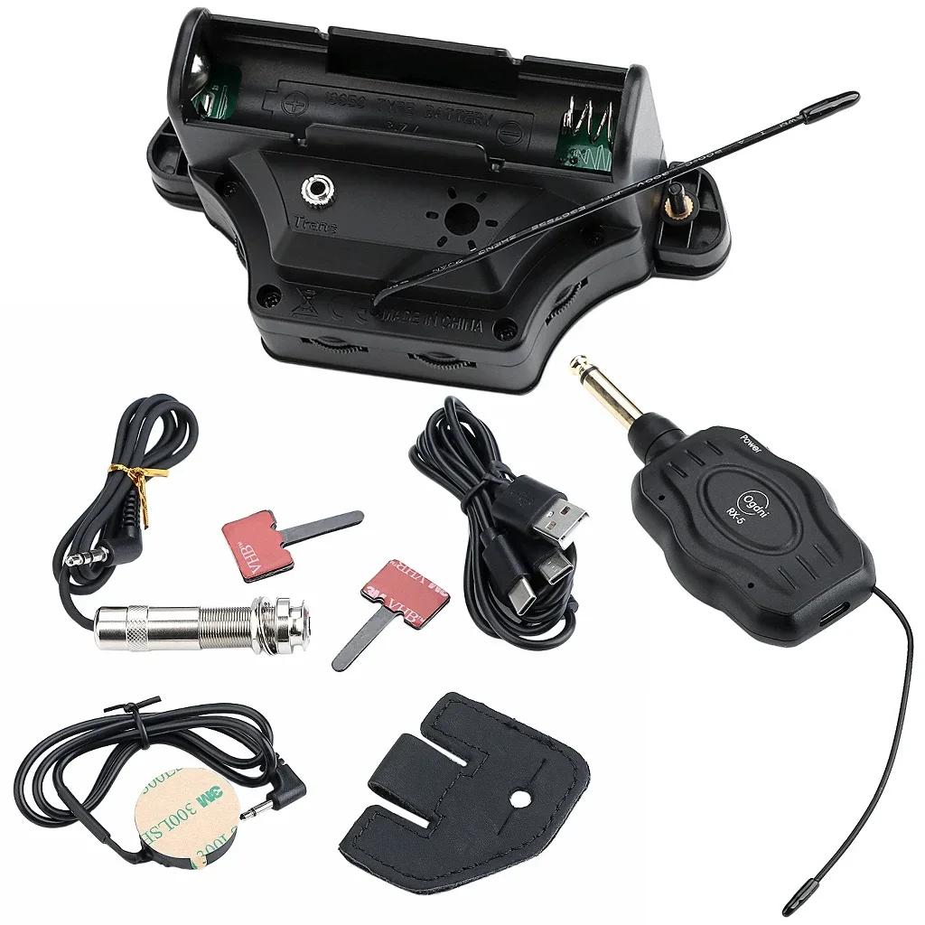 Black AC-5G Guitar Soundhole Pickup - Professional Acoustic Guitar Pickup System with Clear Tone & Easy Installation