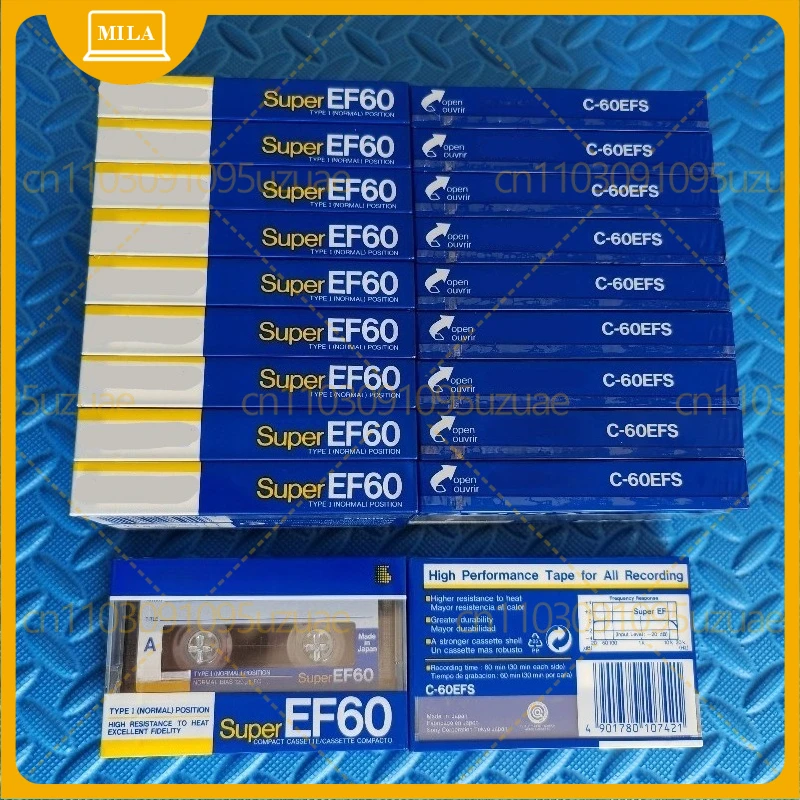 

10pcs For SONY EF60 Type I Blank Audio Cassette Tape, Brand New Factory Sealed Vintage Nostalgic Collection