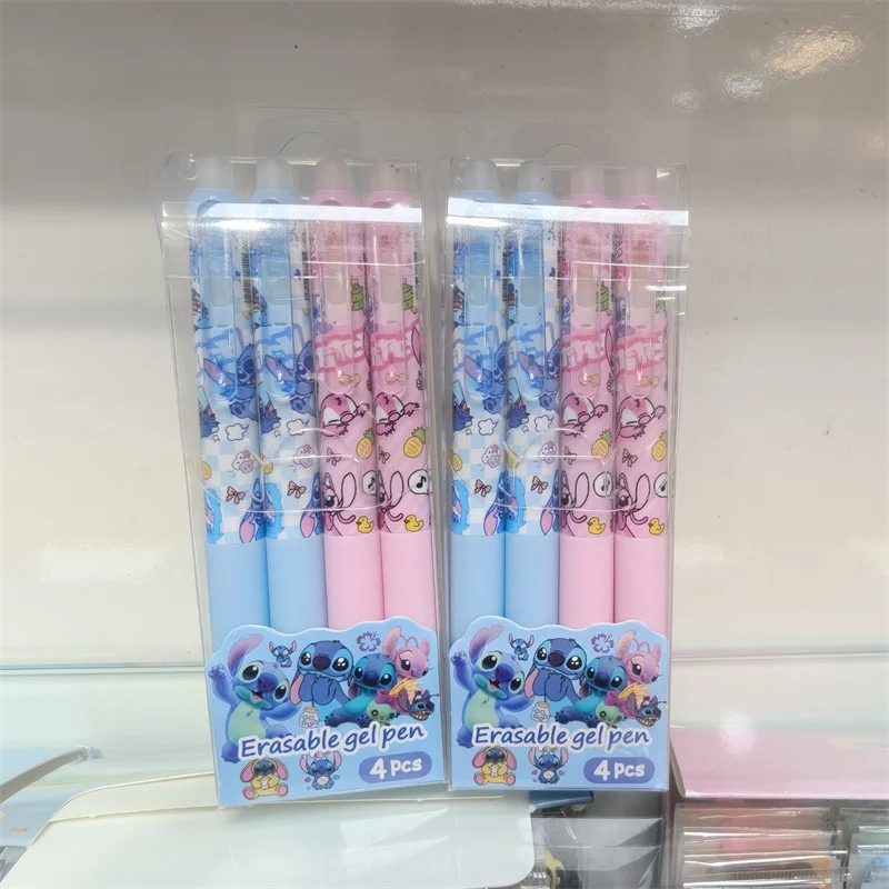 

48 шт./лот, стираемые гелевые ручки с рисунком Диснея, милые 0,5 мм, нейтральная ручка с синими чернилами, детский подарок, офисные школьные принадлежности