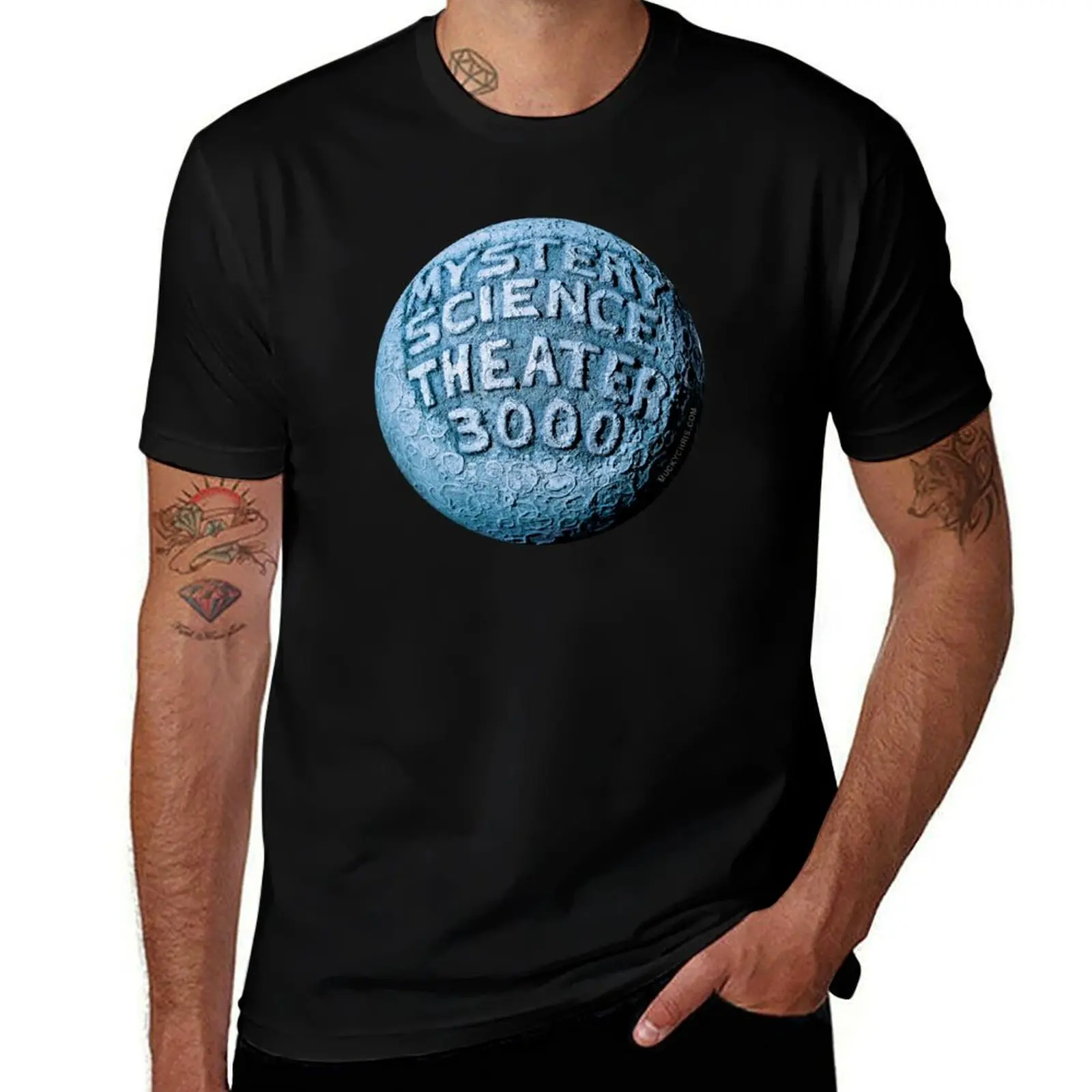 Mystery Science Theater 3000 x Moon Logo T-Shirt Soft Durable Cotton T-Shirt