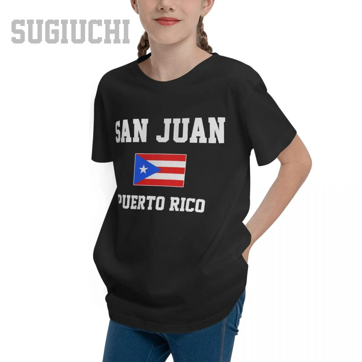 Unisex Youth Boy/Girl Puerto Rico San Juan Capital T-shirt Kids tshirt tee 100% Cotton T Shirt o-neck short sleeve Children