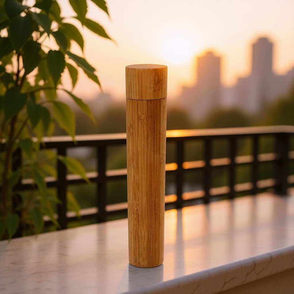 Tuba na plakaty z bambusa do przechowywania dokumentów artystycznych, rysunków, wysyłki dokumentów, przenośny uchwyt na plakaty, tuba do przechowywania papieru.