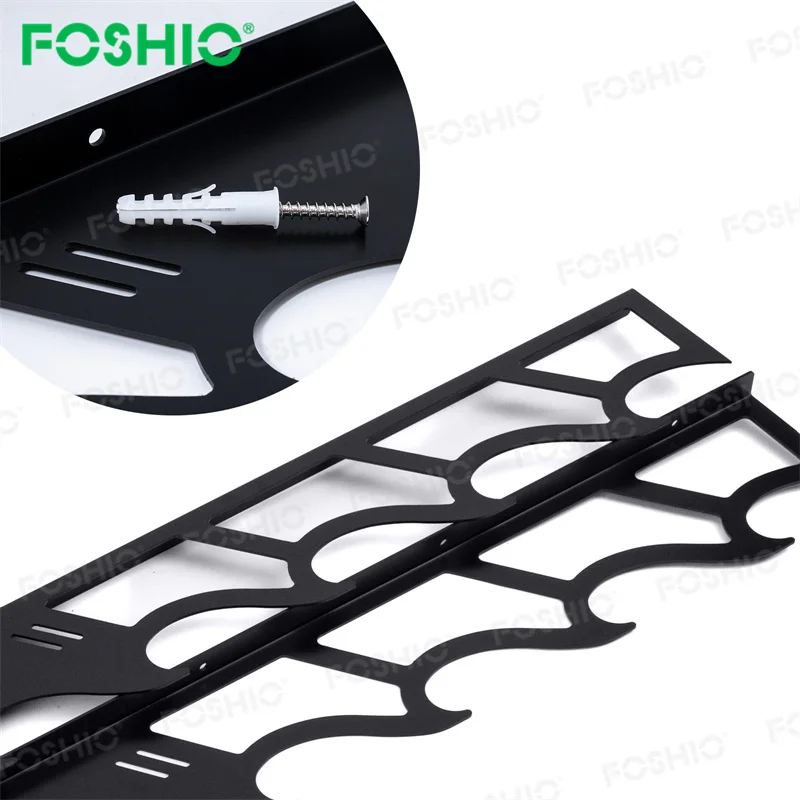 تخصيص شعار جدار جبل الفينيل لفة حامل أداة تخزين الرف 6 حامل مع قضيب الألومنيوم #5