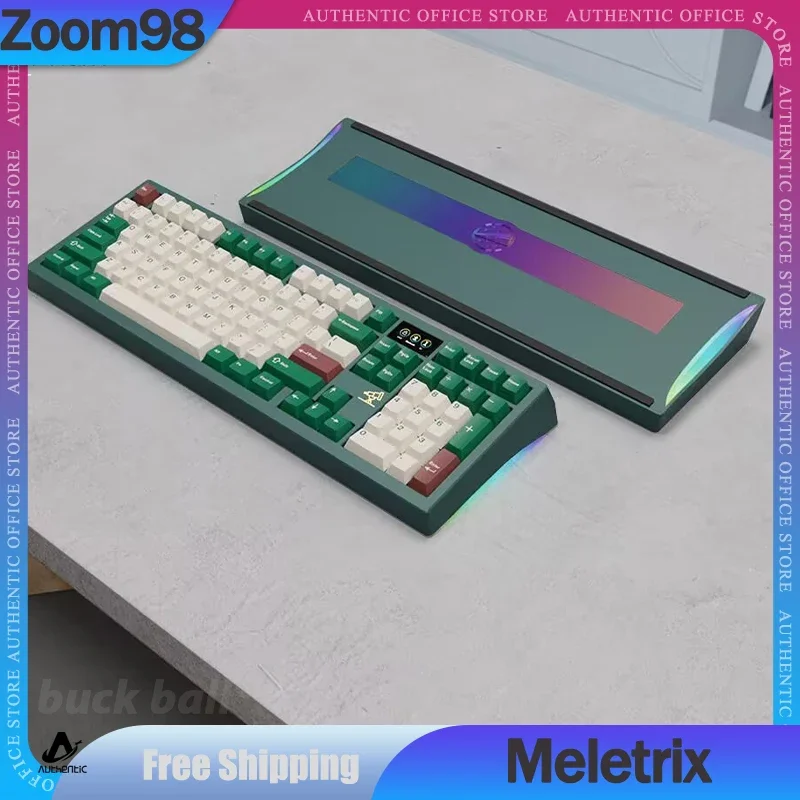 

Zoom98 Meletrix Gamer Mechanical Keyboard Kit 3 Mode USB/2.4G/Bluetooth Wireless Keyboards Hot-Swap RGB Office Gaming Keyboards