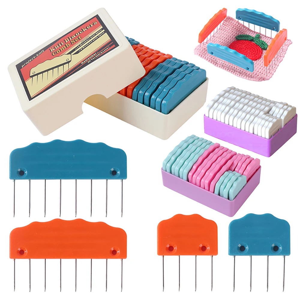 

1 комплект, блокирующие булавки для свитера, шарфа, вязаные блокирующие расчески с булавками из нержавеющей стали для вязания крючком, кружева, инструмент для рукоделия