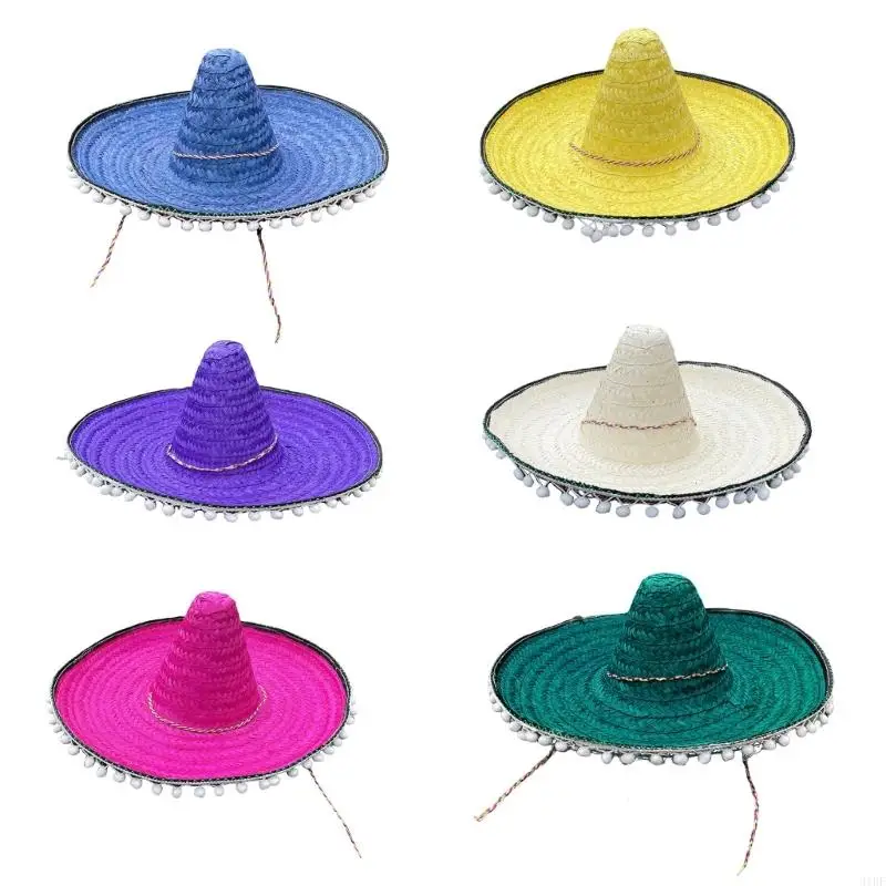 31BF Mini Mexicans Sombrero Hat Straw Sombrero Hat Fiest Hat Sombrero Party Hat