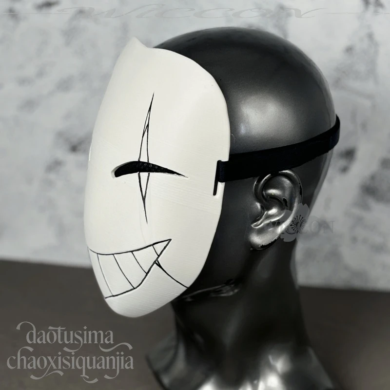 Anime Game The Freak Circus Cosplay Pierrot Horror Clown 3D Polylactic Acid Mask Props Accessories 코스프레 Halloween Christmas Cos view 5