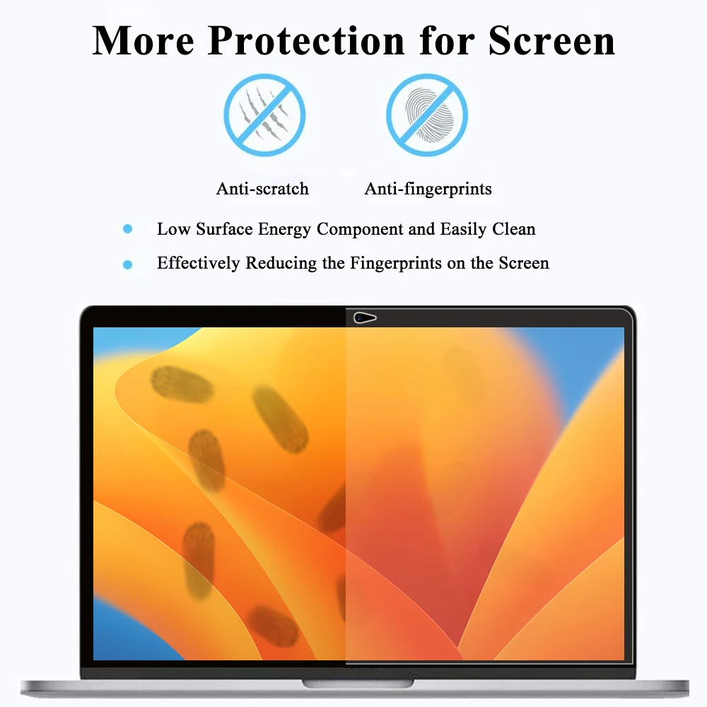 Screen Protector for MacBook All Models Air 13 M1 M2 Pro 13 14 15 16 Touch Bar Max Cover HD Film Soft Guard Accessories