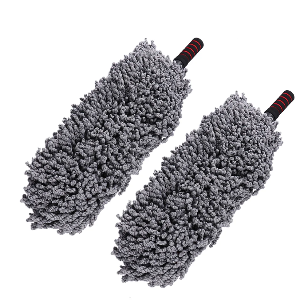 

2pcs Super Auto Dashboard Car Duster Windshield Cleaner Cleaning Brush (Grey)