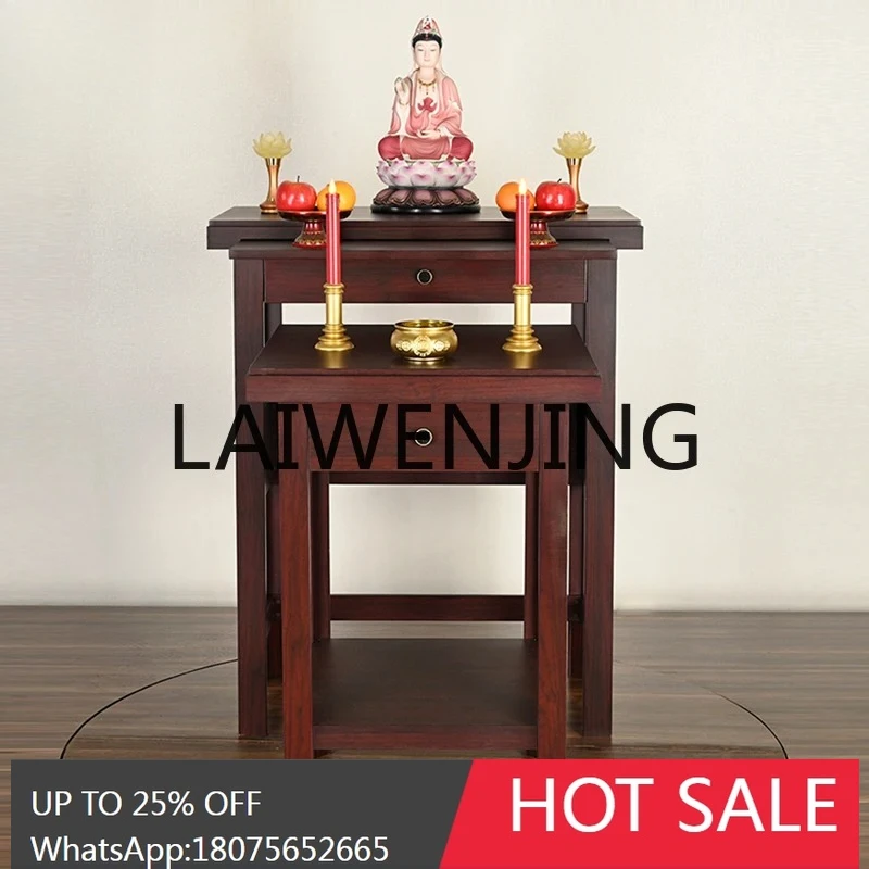 RWJ Enshrine God of Wealth Guanyin a Long Narrow Table Fragrance Desk Simple Altar Altar