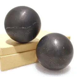 High Quality Shungite Stone Natural Crystal Ball Quartz Point Sphere Feng Shui Ornaments Ore Minerals Home Decoration Room