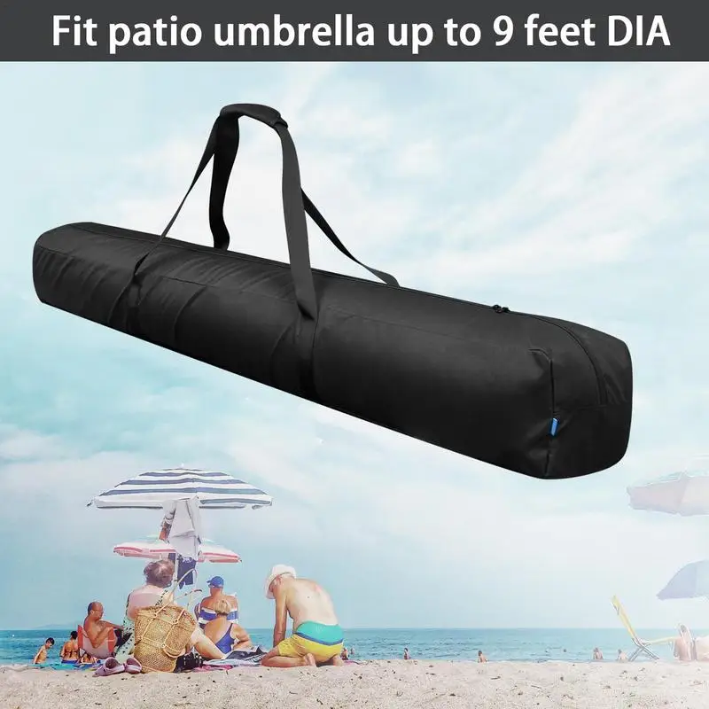 57 Inch Beach Umbrella Storage Bag Foldable Beach Parasol Bag Waterproof Carry Bag Umbrella Case Parasol Cover