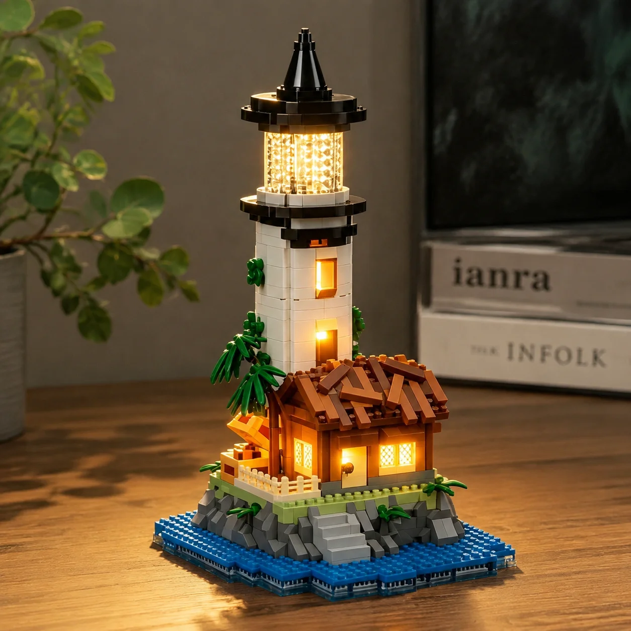 Building Blocks Cherry Blossom Tree House Mini Bricks DIY Puzzle Model Educational Toy for Kids Boys Girls Birthday Gift