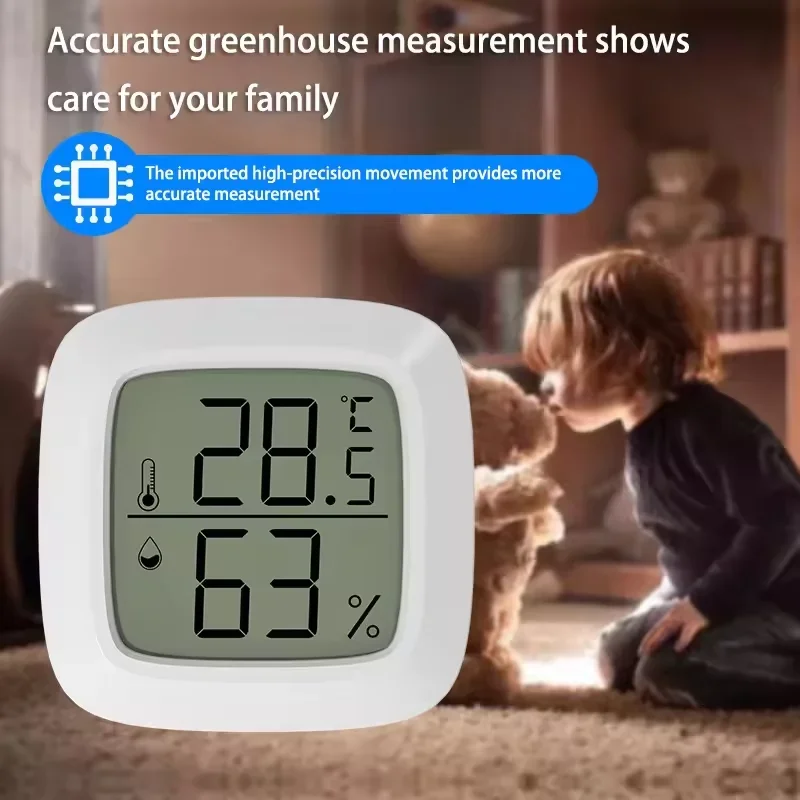 4-10 قطعة داخلي LCD ميزان الحرارة الرقمي الرطوبة المحمولة مقياس درجة حرارة الغرفة مقياس الرطوبة جهاز قياس الاستشعار ميزان الحرارة المنزلي