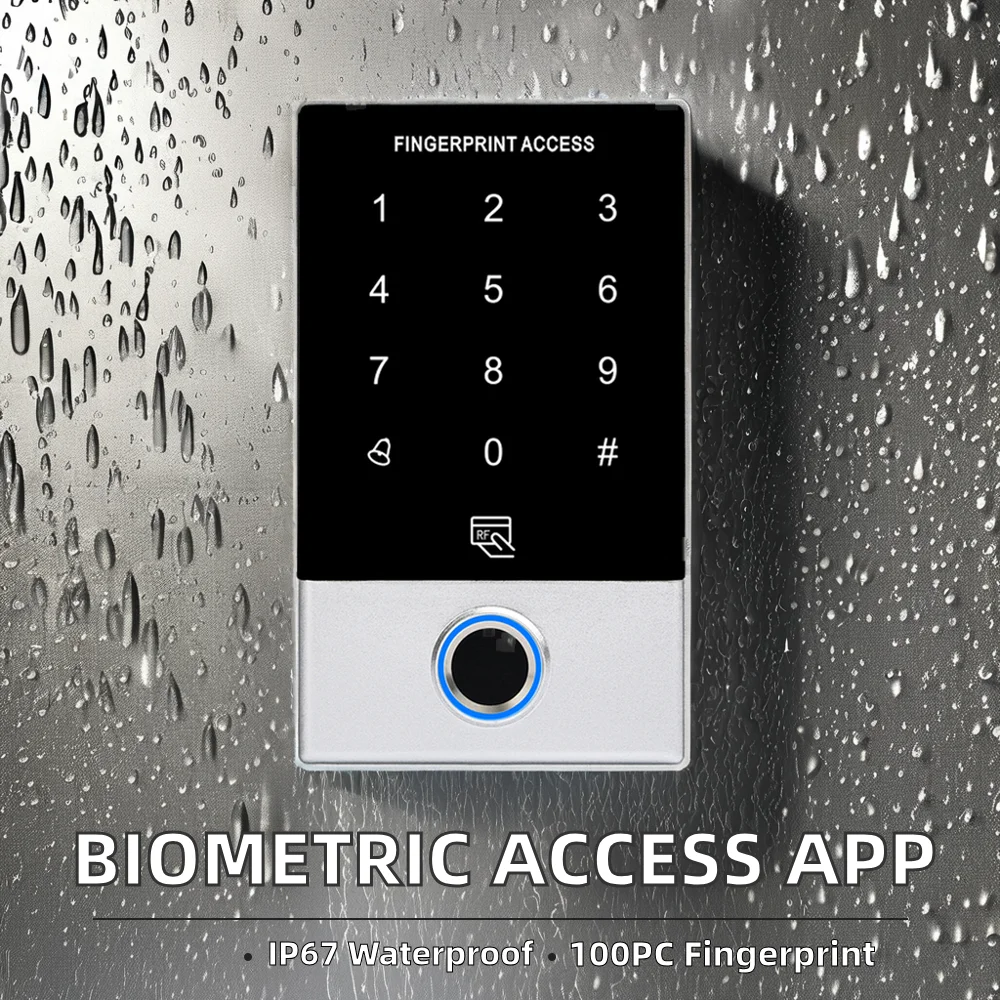 2026 Hot！Cheap Price 125khz Em Rfid Fingerprint Keypad Standalone Access Controller For Door Access Control System