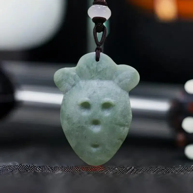 

Natural Real Jade Carrot Pendant Necklace Gemstones Gifts for Women Men Accessories Carved Jewelry Gift Fashion Luxury Vintage