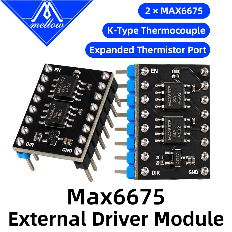Mellow FLY K-Type Thermocouple Stick Board with SPI Interface for DIY 3D Printer - Ideal for 500°C High Temp Printing