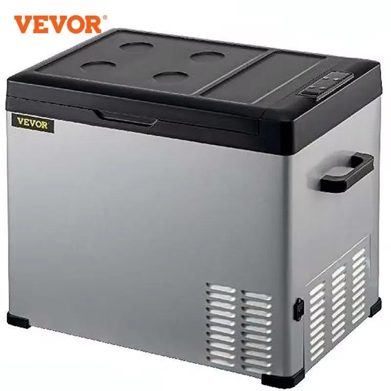 VEVOR Fridge Mini Car Refrigerator Carbon Steel Spray Portable Freezer 30-50L 12V/24V DC 110-240 AC Cooler for Outdoors Caravan