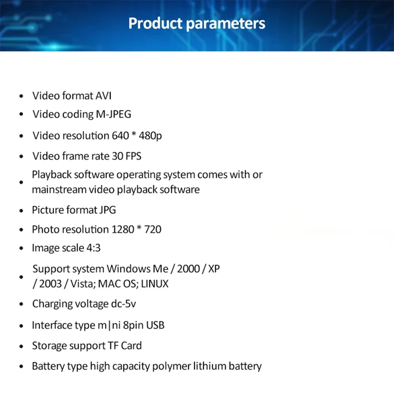 كاميرا فيديو صغيرة بالكامل ، كاميرا ويب محمولة ، فيديو DVR ، مسجل صوت