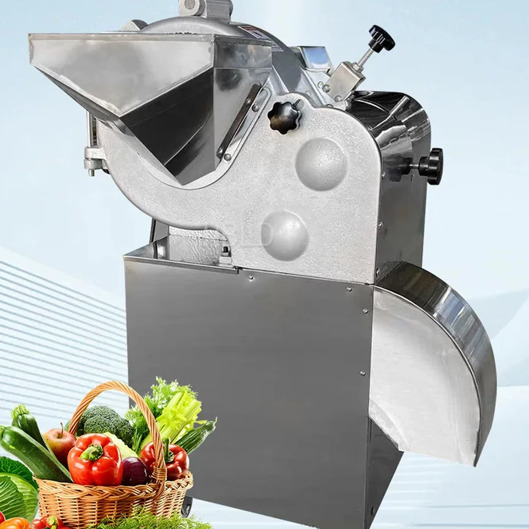 Commercial Vegetable Dicing Machine 750W Electric Fruit Vegetable Cutter Slicer Dicer for Restaurant Catering