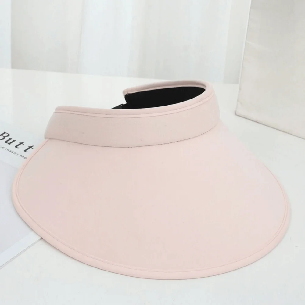 Wide Brim Foldable Shawl Hat Breathable Solid Color Sunscreen Sun Hat Sun Protection Adjustable Outdoor Bucket Hat