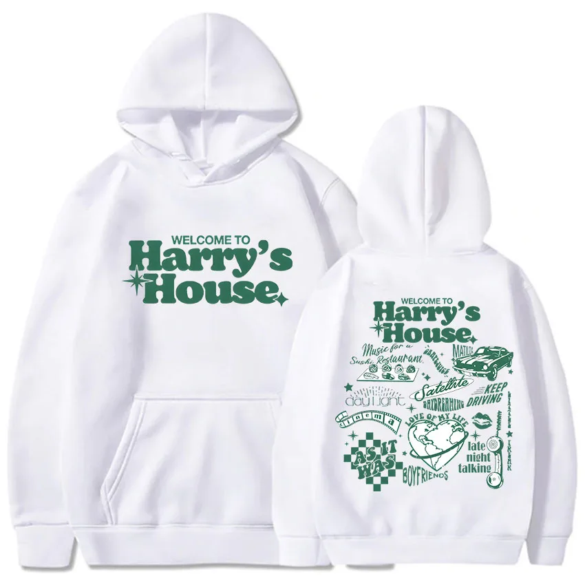 Harry's House Hoodies Kid Harpoon Hip Hop Fleece Sweatshirt Graphic Printing Gothic Retro Clothes Moletom Hooded Grunge Hoody