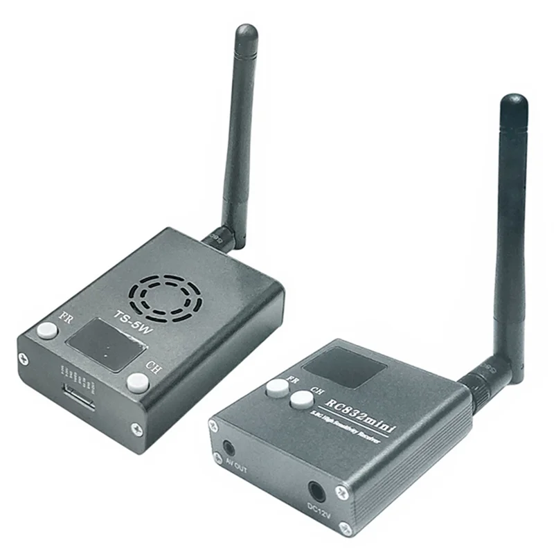 

New!RC832 Mini High Sensitivity Receiver And TS-5W 4.9G-5.8G Transmitter 5W Power 56CH For RC FPV Multicopter Aircraft Part
